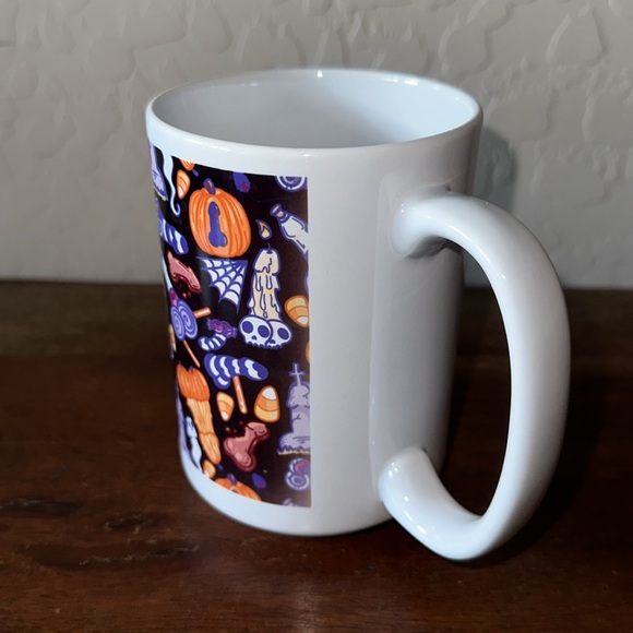 LOOKHUMAN Halloweenies Pattern Coffee Mug, 15 Ounce - Picture 5 of 10